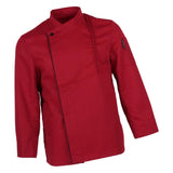 Max Chef Coat Jacket Long Sleeve Catering Kitchen Uniform Apparel Red M