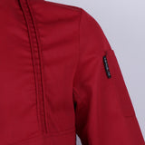 Max Chef Coat Jacket Long Sleeve Catering Kitchen Uniform Apparel Red M