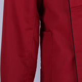 Max Chef Coat Jacket Long Sleeve Catering Kitchen Uniform Apparel Red M