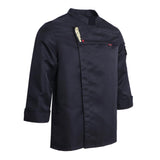 Black/White Chef Jacket Waiter Hotel Work Apparel Chefwear M-3XL Black XXX L