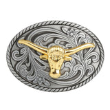 Retro Belt Buckle Metal Western Cowboy Jewelry Cow