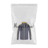 Soft Fleece Jacket Warm Full Zip Work Wear Overcoat Uniform Top Navy+Yellow 4XL