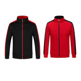 Max Womens Mens Classic Fit Full Zip Fleece Jacket Coat with Pockets Black S
