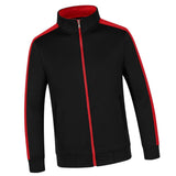 Max Womens Mens Classic Fit Full Zip Fleece Jacket Coat with Pockets Black 4XL