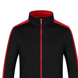 Max Womens Mens Classic Fit Full Zip Fleece Jacket Coat with Pockets Black 4XL
