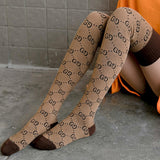 Max 1 Pair Lady Fashion Stockings Sports Shopping Travel G Word Stockings Khaki