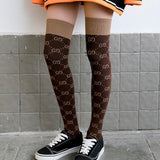 Max 1 Pair Lady Fashion Stockings Sports Shopping Travel G Word Stockings Coffee