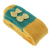 Max Ladies Christmas Socks Fluffy Xmas Girl Cosy Fun Winter Warm Stocking Yellow