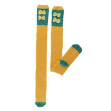 Max Ladies Christmas Socks Fluffy Xmas Girl Cosy Fun Winter Warm Stocking Yellow