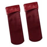 Women's Super Soft Fuzzy Plush Warm Winter Home Sleeping Slipper Socks Wine Red