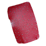 Max Women Crystal Rhinestone Fishnet Net Mesh Stockings Tights Pantyhose Red