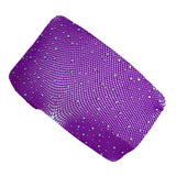Max Maxb Women Crystal Rhinestone Fishnet Net Mesh Stockings Tights Pantyhose Purple