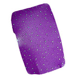 Max Maxb Women Crystal Rhinestone Fishnet Net Mesh Stockings Tights Pantyhose Purple