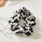 Max Women Velvet Hair Scrunchie Leopard Ponytail Holder Elastic Hair Bands Ropes