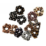 Max Women Velvet Hair Scrunchie Leopard Ponytail Holder Elastic Hair Bands Ropes