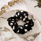 Max Women Velvet Hair Scrunchie Leopard Ponytail Holder Elastic Hair Bands Ropes