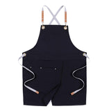 Max Women Mens Black Denim Apron Adjustable Jean Kitchen Apron with Pocket