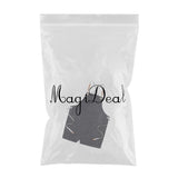 Max Women Mens Black Denim Apron Adjustable Jean Kitchen Apron with Pocket