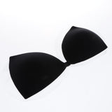 Max Strapless Invisible Bra Backless Adhesive Push Up Reusable Bra Black C36