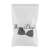 Max Strapless Invisible Bra Backless Adhesive Push Up Reusable Bra Black C36