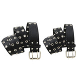 Max Maxb Womens Waist Belt Plus Stretchy Metal Buckle Wide Waistband Cinch Belt Black 3.8cm Wide