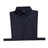 Max Cotton Fake Collar Detachable Dickey Collar Blouse Half Shirts Collar Black