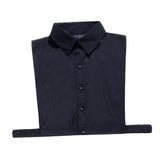 Max Cotton Fake Collar Detachable Dickey Collar Blouse Half Shirts Collar Black