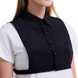 Max Cotton Fake Collar Detachable Dickey Collar Blouse Half Shirts Collar Black
