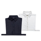 Max Cotton Fake Collar Detachable Dickey Collar Blouse Half Shirts Collar White