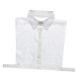 Max Cotton Fake Collar Detachable Dickey Collar Blouse Half Shirts Collar White