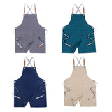 Max Canvas Apron with Pockets Cafe Kitchen Cooking Painting Apron Bib Gray