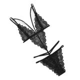 Maxbell Women Sexy Lace Bikini Bra Panty Thong Underwear Suit Lingerie Backless XL