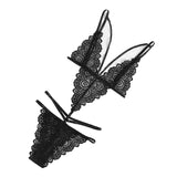 Maxbell Women Sexy Lace Bikini Bra Panty Thong Underwear Suit Lingerie Backless XL