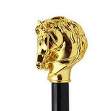 Max Metal Shoehorn Flexible Long Handle Shoehorn Lifter Wood Handle Gold Horse
