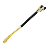 Max Metal Shoehorn Flexible Long Handle Shoehorn Lifter Wood Handle Dog
