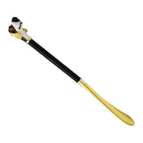 Max Metal Shoehorn Flexible Long Handle Shoehorn Lifter Wood Handle Dog
