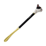 Max Metal Shoehorn Flexible Long Handle Shoehorn Lifter Wood Handle Bulldog