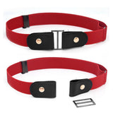 Max No Buckle Stretch Belt for Men and Women Red