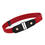 Max No Buckle Stretch Belt for Men and Women Red