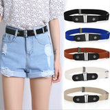 Max No Buckle Stretch Belt for Men and Women Coffee