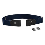 Max No Buckle Stretch Belt for Men and Women Dark Blue