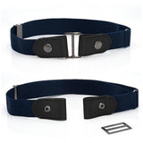 Max No Buckle Stretch Belt for Men and Women Dark Blue