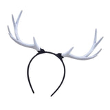 Resin Christmas Hair Band Hairhoop for Kids Adults Cute Elk Design White