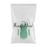 Maxbell Women Latin Ballroom Dance Costume Sequins Tassel Slip Dress Green