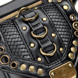 Max Women Retro Shoulder Bag Lady Punk Messenger Bag Travel Shopping Bag