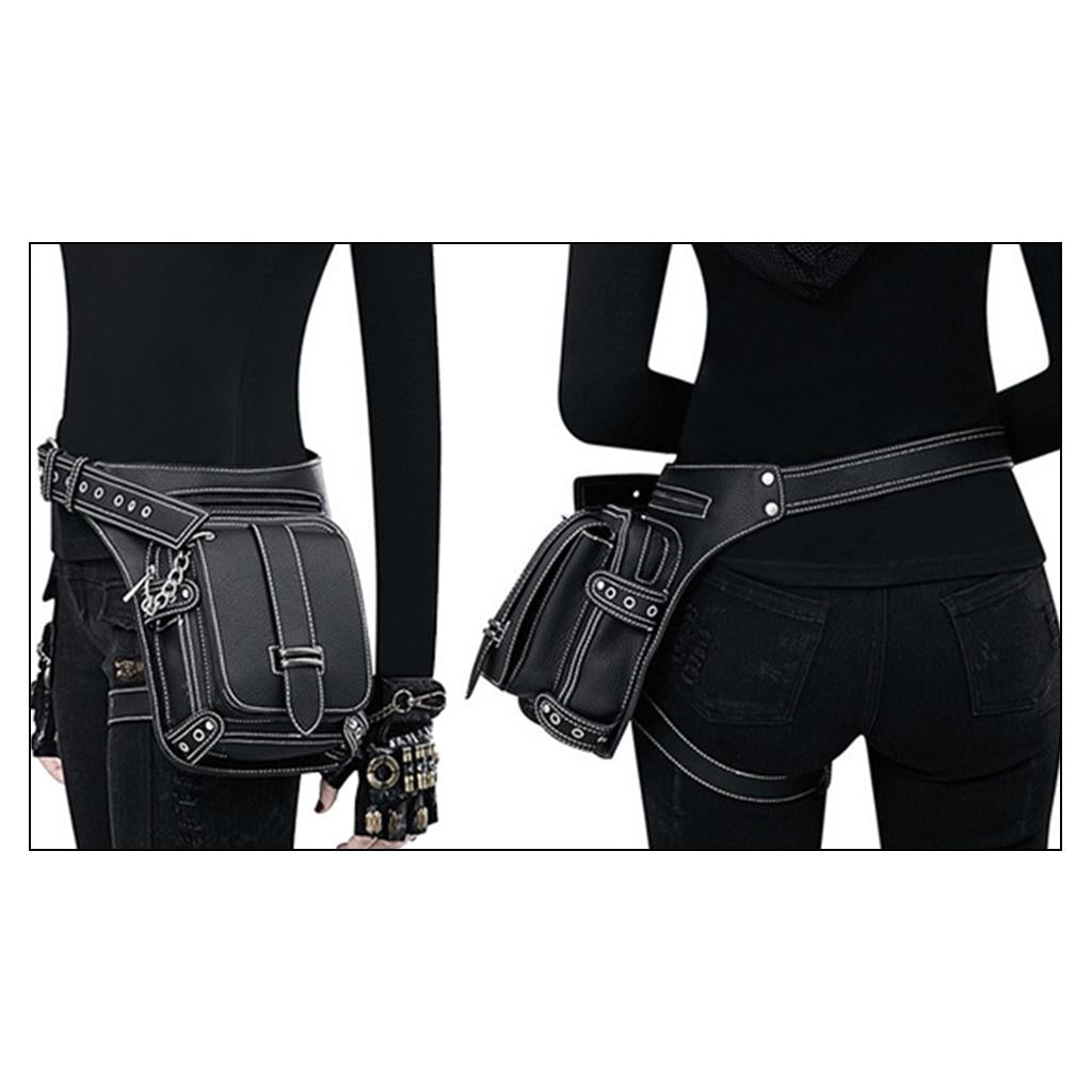 ⚡️Buy Steampunk Retro Waist Pack Motorcycle Rock Gothic Goth