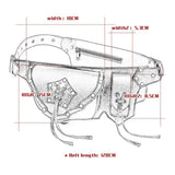Max Retro Gothic Steampunk Rock Waist Pack Shoulder Bag Purse Fancy Chest Bag