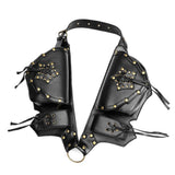 Max Retro Gothic Steampunk Rock Waist Pack Shoulder Bag Purse Fancy Chest Bag
