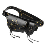 Max Retro Gothic Steampunk Rock Waist Pack Shoulder Bag Purse Fancy Chest Bag