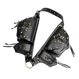 Max Retro Gothic Steampunk Rock Waist Pack Shoulder Bag Purse Fancy Chest Bag